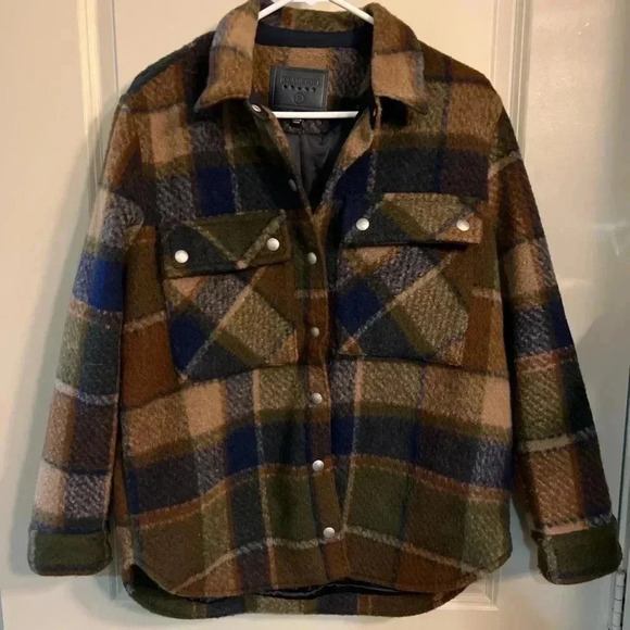Blank NYC Flannel Shacket NWOT Womens Size Large Shacket - Picture 5 of 7
